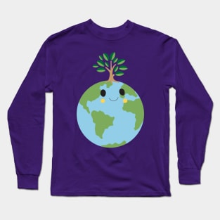 Earth Tree Planet Long Sleeve T-Shirt